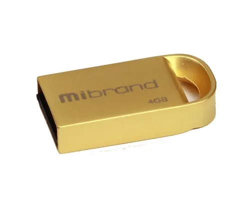 USB флеш накопичувач Mibrand 4GB lynx Gold USB 2.0 (MI2.0/LY4M2G)