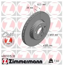 Тормозной диск ZIMMERMANN 400.5515.30