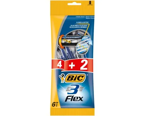 Бритва Bic Flex 3 4 + 2 шт. (3086123242500)