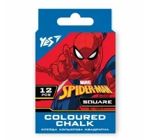 Крейда Yes кольорова квадратна 12 шт. "Marvel.Spiderman" (400469)