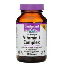 Вітамін Bluebonnet Nutrition Комплекс Вітаміну E, Vitamin E Complex, 60 капсул (BLB-00601)