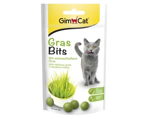 Витамины для кошек GimCat GrasBits витаминизированные таблетки с травой 40 г (4002064417271)