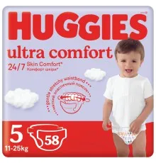 Подгузники Huggies Ultra Comfort 5 (12-22 кг) Mega 58 шт (5029053548784)