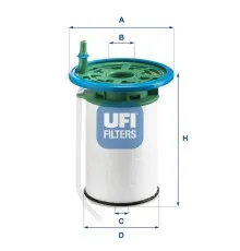 Фильтр топливный UFI 26.053.00