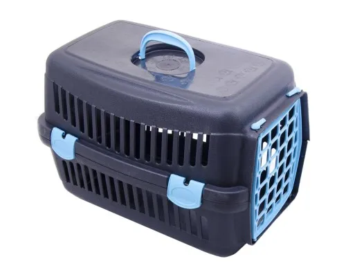 Переноска для тварин SGbox для тварин до 6 кг 48х32х32 см пластик (чорна/мікс) (2700000016053)