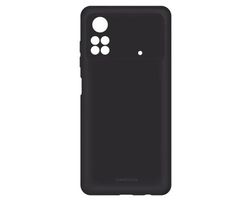 Чехол для мобильного телефона MakeFuture Xiaomi Poco M4 Pro 4G Skin (Matte TPU) Black (MCS-XPM4P4GBK)
