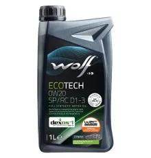 Моторное масло Wolf ECOTECH 0W20 SP/RC D1-3 1л (1049889)