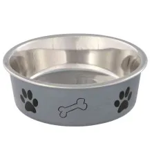 Посуд для собак Trixie Миска металева 450 мл/14 см (кольори в асортименті) (4011905252421)