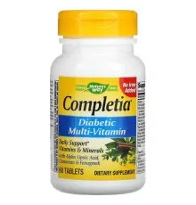 Мультивитамин Nature's Way Мультивитамины для Диабетиков, Completia, Diabetic Multi-Vitamin, 60 т (NWY-14923)