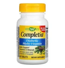 Мультивітамін Nature's Way Мультивітаміни для діабетиків, Completia, Diabetic Multi-Vitamin, 60 т (NWY-14923)