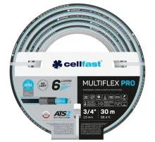 Шланг для поливу Cellfast MULTIFLEX PRO 3/4" 30м, 6 шарів, до 35 Бар, -20…+65°C (13-821)