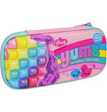 Пенал Cool For School з тисненням 1 відділення Фіолетовий (QT-5631-Purple)