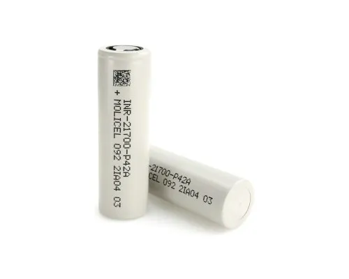 Аккумулятор 21700 Li-Ion 4200mAh, 45A, button top Molicel (INR21700-P42A)