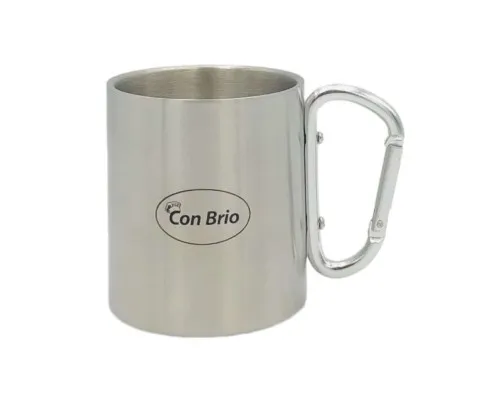 Чашка туристична Con Brio ручка-карабін 300 мл (CB-386)