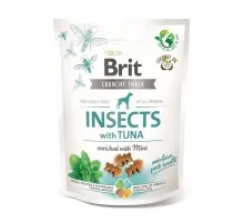 Ласощі для собак Brit Care Dog Crunchy Cracker Insects комахи, тунець, м'ята 200 г (8595602551507)