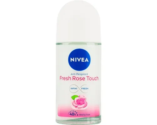 Антиперспірант Nivea Fresh Rose Touch Свіжий дотик троянди кульковий 50 мл (4006000016887)