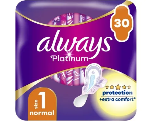 Гігієнічні прокладки Always Platinum Normal Розмір 1 30 шт. (8001841913803)