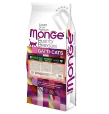 Сухий корм для кішок Monge Cat Bwild Grain Free Лосось 10 кг (8009470005203)