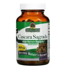 Трави Nature's Answer Каскара Саграда, 850 мг, Cascara Sagrada, 90 вегетаріанських капс (NTA-16142)