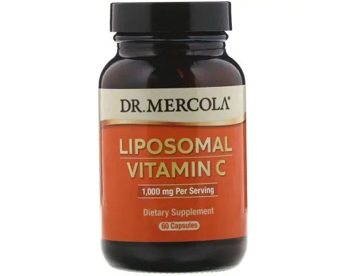 Вітамін Dr. Mercola Вітамін C в ліпосоми, 1000 мг, Liposomal Vitamin C, 60 капсу (MCL-01499)