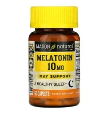 Аминокислота Mason Natural Мелатонин 10 мг, Melatonin, 60 каплет (MAV18105)