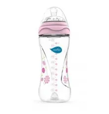 Бутылочка для кормления Nuvita Mimic 330 мл 4м+ антиколиковая, розовая (NV6050Pink)
