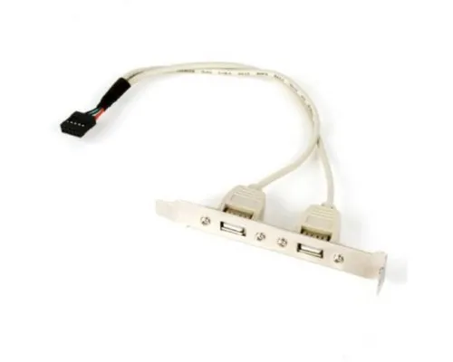 Кабель для передачи данных USB розетка на кронштейні 10P 25 см Gembird (CCUSBRECEPTACLE)
