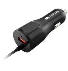 Зарядний пристрій Canyon 1xUSB car adapter (CNE-CCA033B)