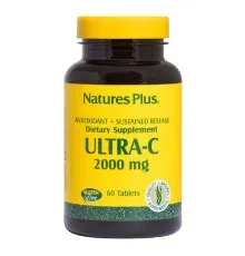 Витамин Natures Plus Витамин С, Ultra-C, 2000 мг, Nature's Plus, 60 таблеток (NTP2220)