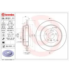 Тормозной диск Brembo 08.R101.11