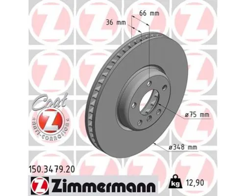 Тормозной диск ZIMMERMANN 150.3479.20