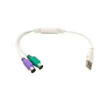 Перехідник USB to 2хPS/2, 0.3m PowerPlant (CA913183)