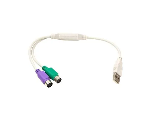 Перехідник USB to 2хPS/2, 0.3m PowerPlant (CA913183)