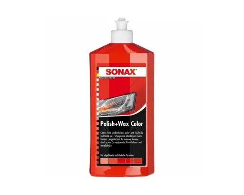 Автополіроль Sonax Polish Wax Color NanoPro red 250мл (296441)