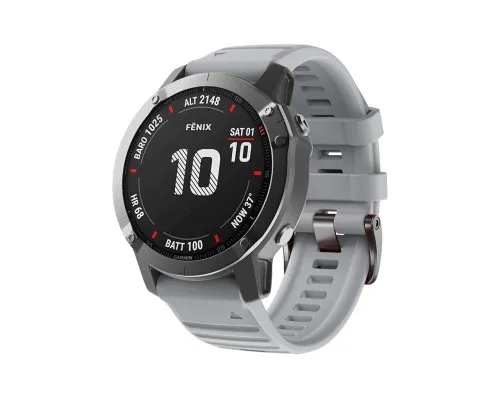 Ремешок для смарт-часов Armorstandart Silicone 26mm для Garmin Fenix 5x/6x Grey (ARM60805)