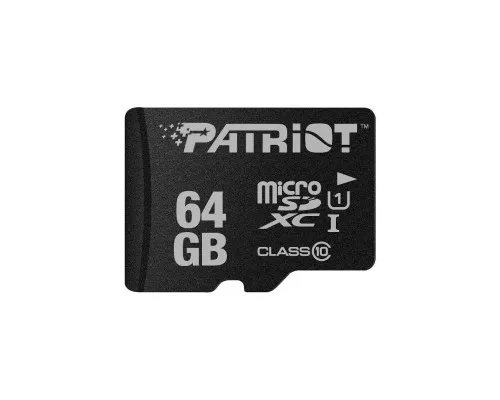 Карта памяти Patriot 64GB microSD class10 UHS-I (PSF64GMDC10)