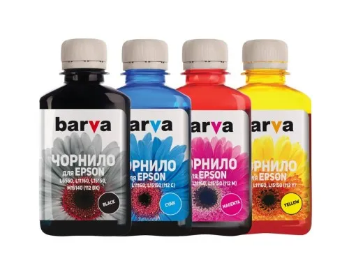 Чорнило Barva Epson 112, 4x180 мл (E112-180-MP)
