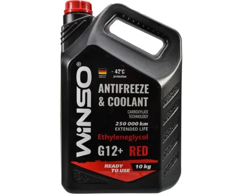 Антифриз WINSO COOLANT WINSO RED G12+ 10kg (881050)