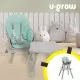 Стілець для годування U-GROW багатофункціональне, мятно-зелений (UGSH-015MINT)