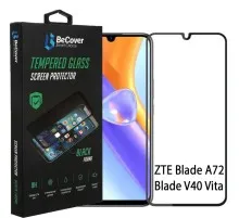 Скло захисне BeCover ZTE Blade A72/A72s/V40 Vita Black (708391)