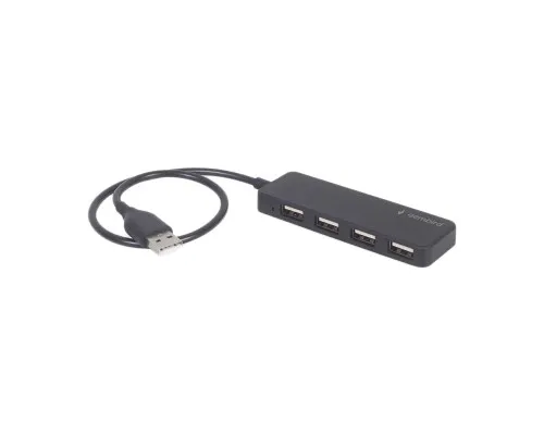 Концентратор Gembird USB 2.0 4 ports black (UHB-U2P4-06)