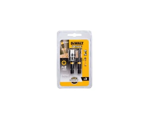 Набор бит DeWALT IMPACT TORSION, ударных, Pz2, L=50 мм, 2 шт.+магнитный держатель (DT70535T)