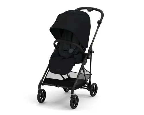 Коляска Cybex Melio Carbon Moon Black (з бампером) (522002639)