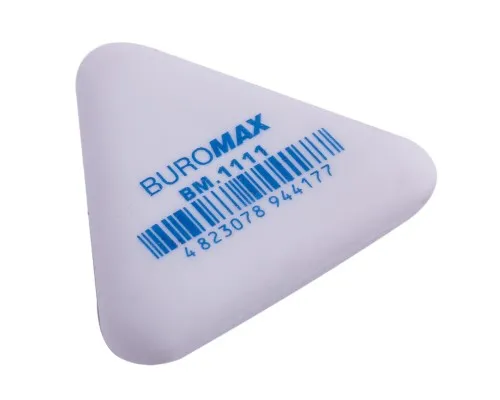 Ластик Buromax треугольная, 37x37x9 мм синт.каучук белая (BM.1111)