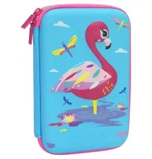 Пенал Cool For School з тисненням 1 відділення Блакитний (QT-5632-Blue)