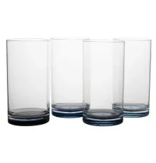 Набор туристической посуды Gimex склянки кемпінгові Longdrink Glass Colour 4 Pieces 4 Person Sky (6910186)