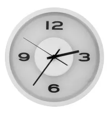 Настенные часы Economix Promo ART металлический, серебряный (E51809-00)