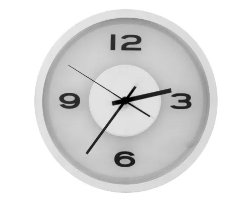 Настінний годинник Economix Promo ART металевий, срібний (E51809-00)