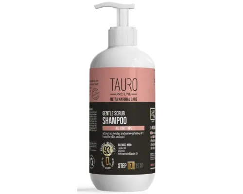 Шампунь для животных Tauro Pro Line Ultra Natural Care Gentle Scrub 400 мл (TPL63598)