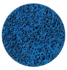 Круг зачистний Sigma з нетканого абразиву (корал) 125мм на липучці синій середня жорсткість (9176211)